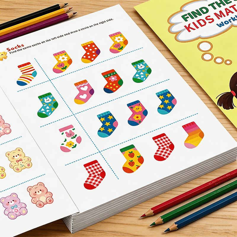 Kids Education Activities - Найдите аналогичную рабочую тетрадь для детей,