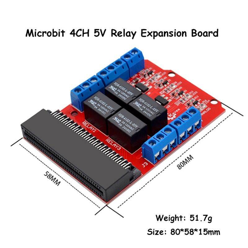 Модуль реле TCE Microbit на 4  – обзор и цена Kids Education Channel